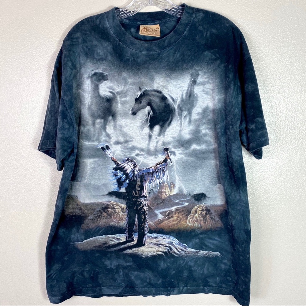The Mountain Native American Horse Graphic Tee XL